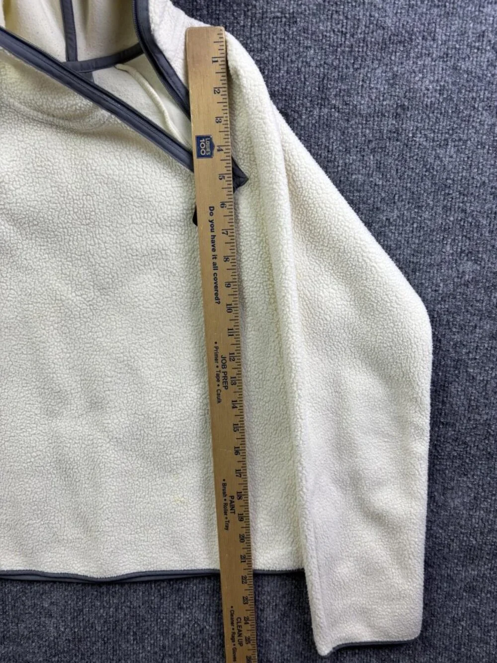 VNTG Nike Hoodie Sweatshirt Womens Small White 1/4 Zip Fleece High Neck‎ Sherpa